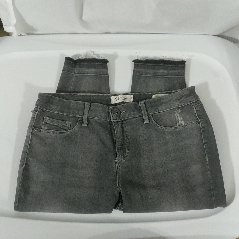 Jessica Simpson Grey Kiss Me Super Skinny - size 29 - 30" Inseam